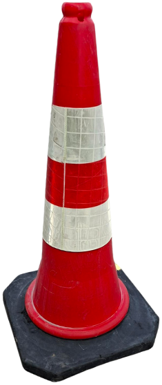 varoituskartio-75cm-pun-heijastin-976d0